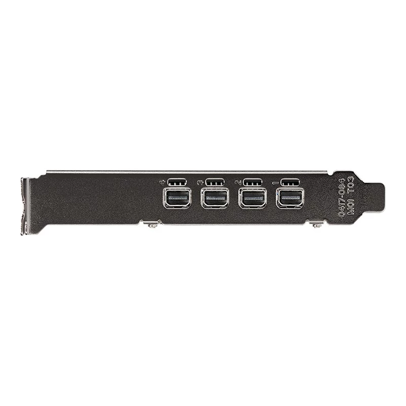 PNY NVIDIA T1000 4GB GDDR6 madala profiiliga, 4x Mini DisplayPort (VCNT1000-SB)