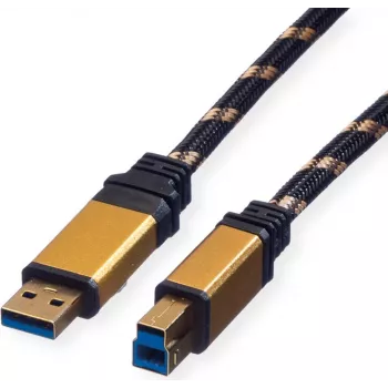 ROLINE Gold - USB-kaabel - USB tüüp B (M) USB tüüp A (M) külge