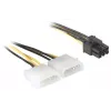 Toitekaabel PCI Express kaardile DeLOCK 82315 0,15m