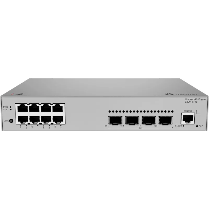 Huawei S220-8T4S Gigabit lüliti, 4x SFP, 8x LAN, 4x SFP