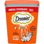 Maiustused Dreamies segumaitselised kana ja juustuga 350 g — krõmpsuv lihane suupiste täiskasvanud kassidele, valk 22%, rasv 22%
