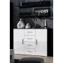 Cama elutoa kummut UNI must/valge läikiv