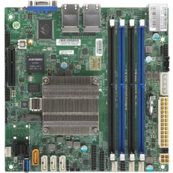 SUPERMICRO A2SDi-4C-HLN4F - Emaplaat - Mini-ITX - Intel Atom C3558 - USB 3.0 - 4 x Gigabit LAN - Sisseehitatud graafika - BULK
