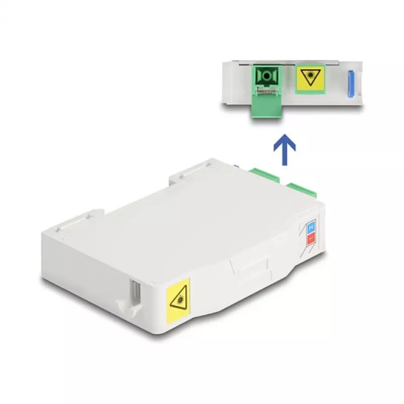 Optical Fiber Connection Box DeLOCK 85935 SC Simplex Valge