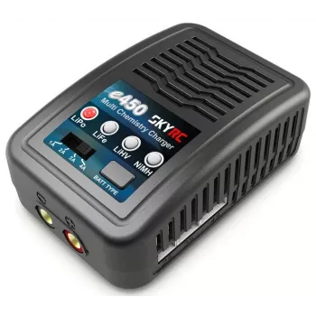 Akulaadija SKYRC e450 2–4S ja 6–8S LiPo/LiFe/LiHV ja NiMH akudele