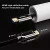 HDMI-kaabel Unitek C11085GY01-15M — HDMI tüüp A - A, 30 m, HDMI 2.1, 8K@60Hz, 4K@144Hz, kullatud kontaktidega, must