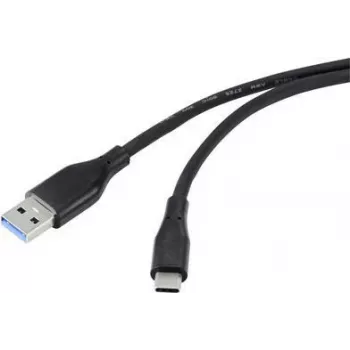 USB-kaabel USB 3.2 Gen1 3.0 3.1 USB-C-pistik 1,00 m Must (RF-4995172)