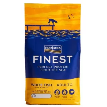 FISH4DOGS Finest Ocean Valge fish M/L - kuiv koeratoit - 12kg