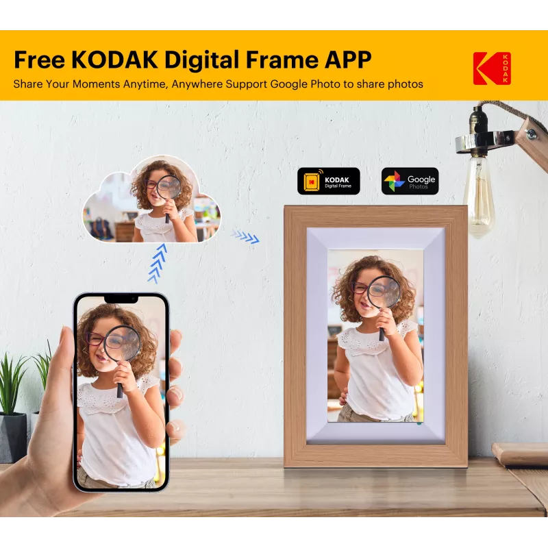 Kodak 7 digitaalne fotoraam Wi-Fi RCF-702W
