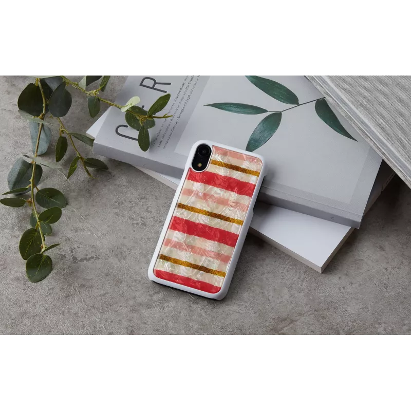 Kaitsev nutitelefoni ümbris iKins iPhone XR-ile — Short Cake disain, valge