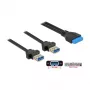 USB-kaabel DeLOCK 85244 0,8 m Must