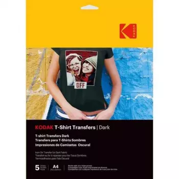 Ülekandelehed Kodak 3510553 — 5 tk tumedatele kangastele (kuumülekandepaber)