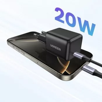 UGREEN X512 20W GaN 1x USB-C seinalaadija - must