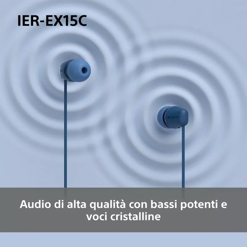 Sony IER-EX15C kõrvasisesed peakomplekti juhtmega kõned/muusika USB USB-C roosa