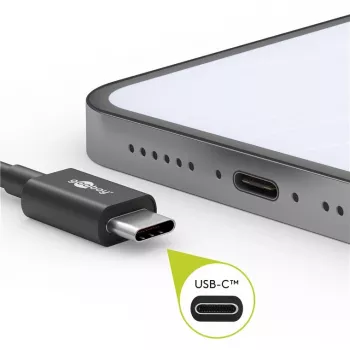 Goobay 51243 USB-kaabel 2 m USB 2.0 USB C Must (51243)