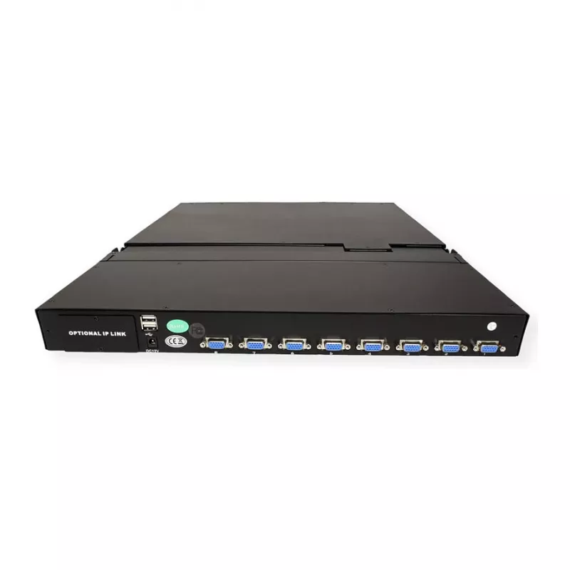 Rack-konsool VALUE 26.99.0123, 17-tolline (43,2 cm) LCD, 1280×1024, 1U, prantsuse klaviatuur, must