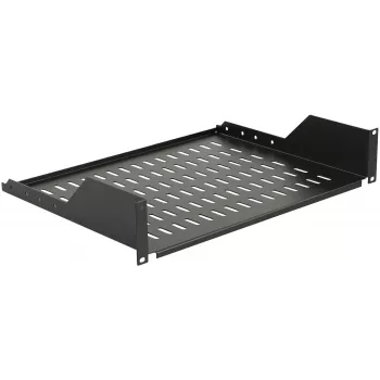 Rack shelf LOGON RAS210BL Must 30 kg capacity 19 inch