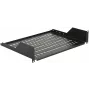 Rack shelf LOGON RAS210BL Must 30 kg capacity 19 inch