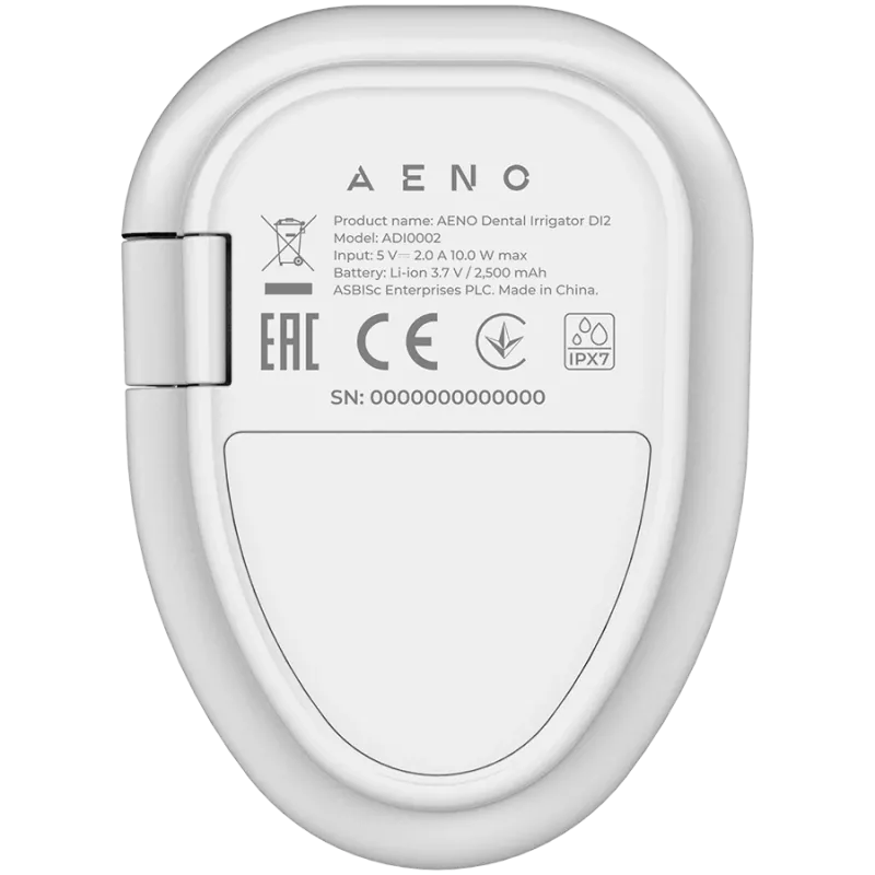Hambaniiduja: 3,7 V, 8 W, 2500 mAh, 200 ml