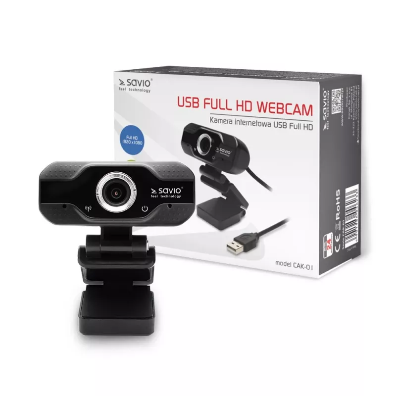 Savio Internetikaamera veebikaamera USB Full HD Z Wbud
