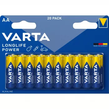 Ühekordne patarei Varta High Energy AA 20 tk