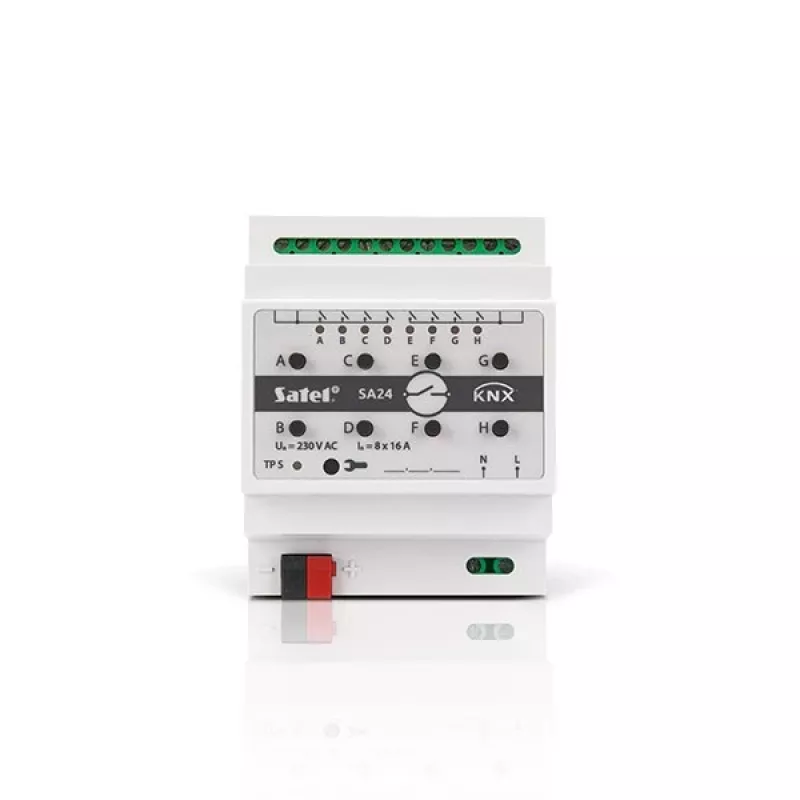 Lülitusajam Satel KNX-SA24 8 kanalit DIN-liistule paigaldatav 3680 W