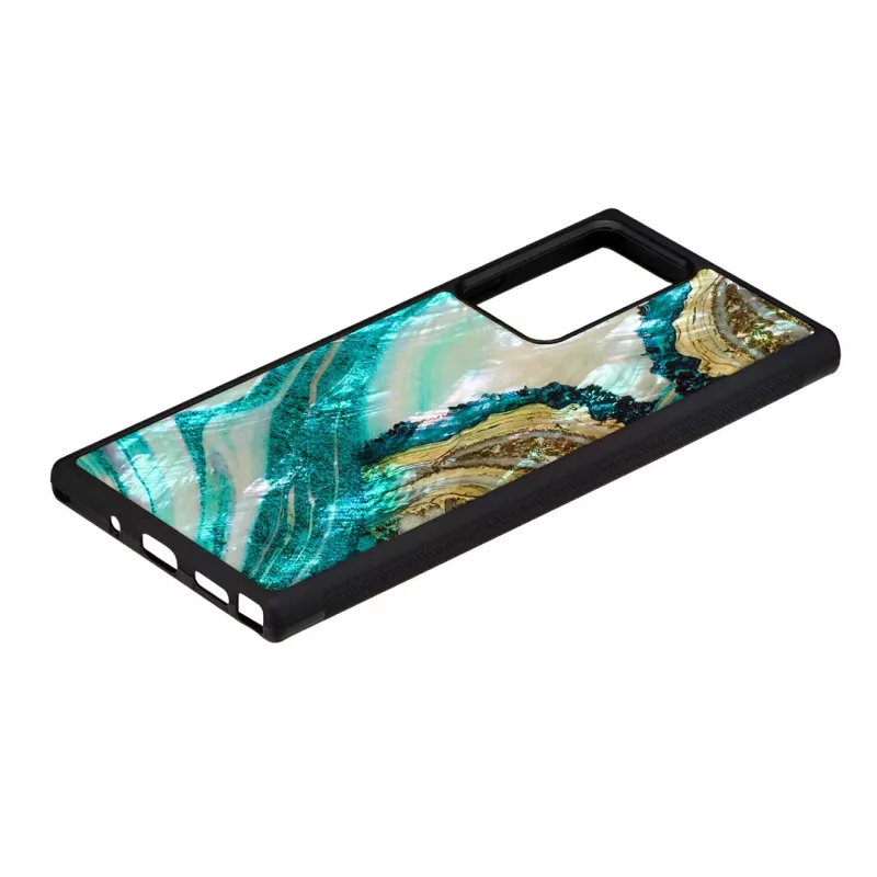 Kaitsev telefonikest iKins Samsung Galaxy Note 20 Ultra jaoks — akvamariinahhaadi disain