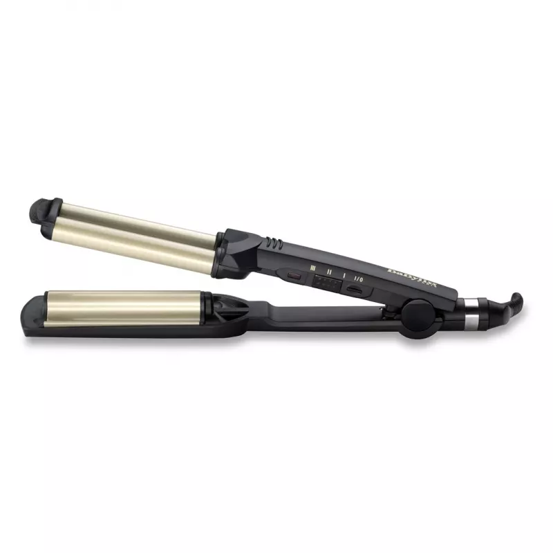 BaByliss C260E EasyWaves tekstureeriv triikraud soe must, hõbe 70,9 (1,8 m)
