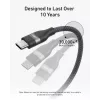 USB-C kuni USB-C kaabel Anker A82E2 — USB 2.0, 1,8 m, must