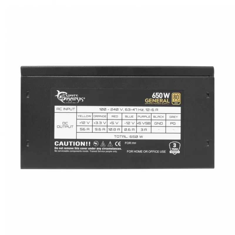 Toiteplokk White Shark GPSU-G650M 650W