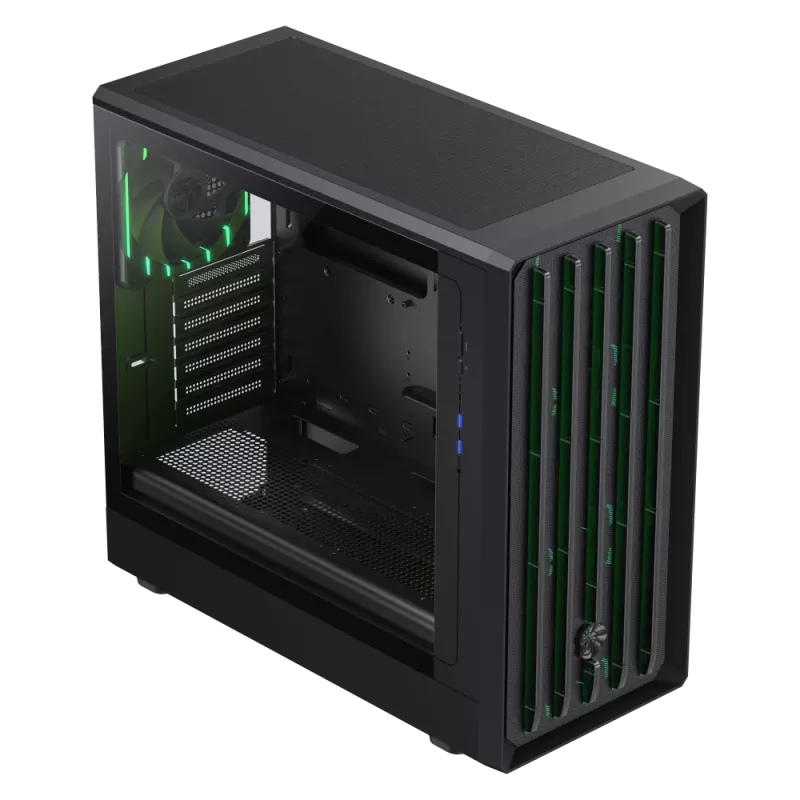 Gamemax korpus | CLAW 460 BK | Must | Mid-Tower | Toiteplokk pole kaasas