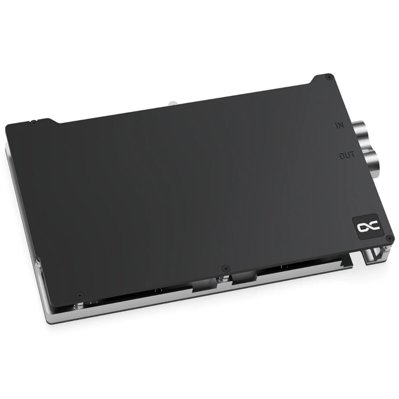 Water block + Backplate Aquatuning GmbH 13395 Alumiinium Süsinik Vask 1/4 tolli