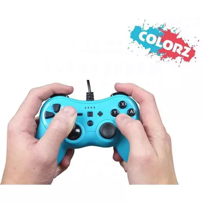 Juhtmega kontroller SUBSONIC SA5488-1 Neoonsinine — Nintendo Switchile, juhtmega ühendus