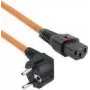 ACT toitejuhe CEE 7/7 isane (nurk) - C13 IEC Lock oranž 2 m, EL247S
