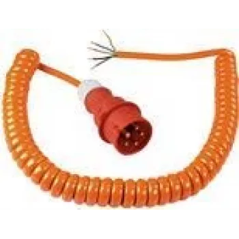 Ehitusspiraalkaabel AS Schwabe 70431 — CEE 400V 16A, IP44, spiraaljuhe ehitusplatsile