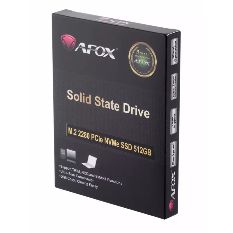 SSD M.2 AFOX ME300-512GN 512 GB PCIe NVMe TLC, lugemine 2000 MB/s, kirjutamine 1600 MB/s