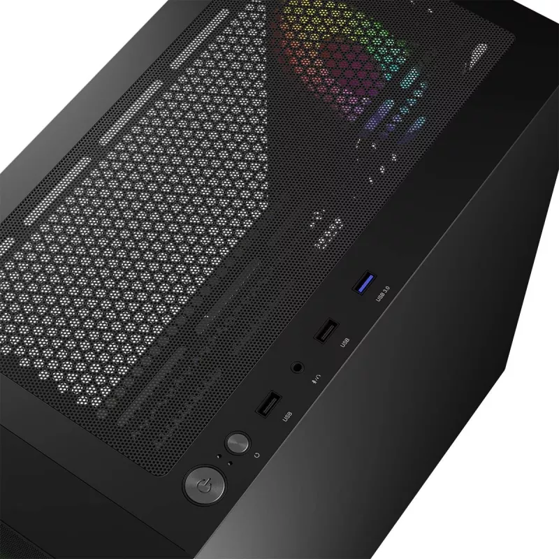 Arvutikorpus Logic Concept Portos Mini ARGB Micro ATX Must