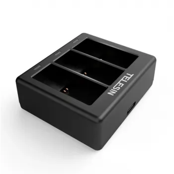 3-pesaline laadija Telesin GoPro Hero 12 / Hero 11 / Hero 10 / Hero 9 jaoks