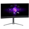 LORGAR 34MP1, UWQHD MiniLED mängumonitor Pro, 34'' (3440*1440) VA kumer monitor, must/piimhall