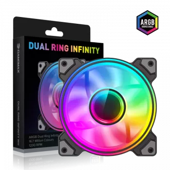 Gamemax | Korpusventilaator | DUAL RING INFINITY | Must