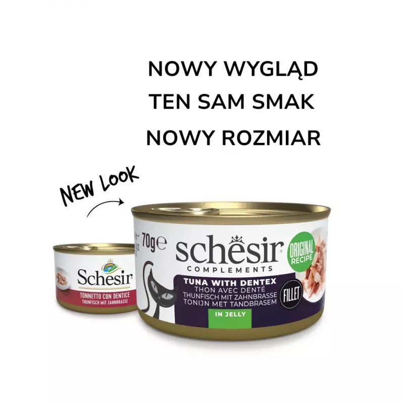 Schesir Oceanic Adult märg kassitoit tuunikala ja dentex-kalaga, 70 g