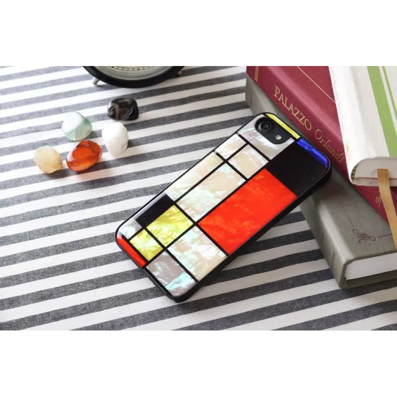 Kaitseümbris iKins Apple iPhone 8/7-le Mondrian Must