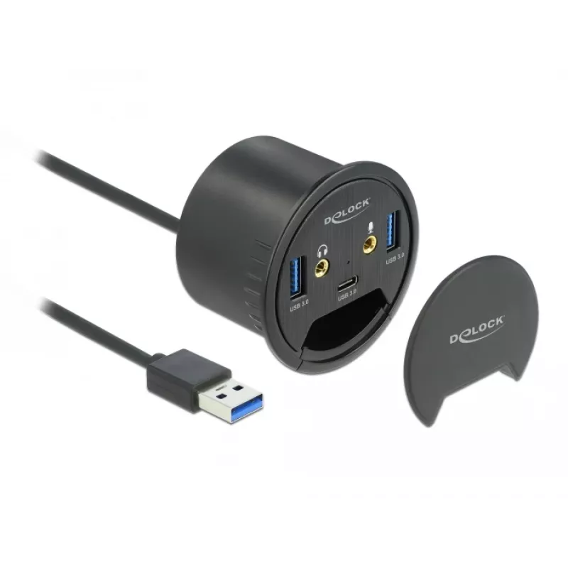 Lauasisene USB-jaotur DeLOCK 3 pordiga 62794