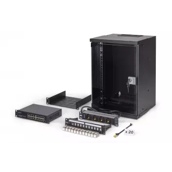 Seinale paigaldatav korpus Digitus DN-49103-SET 9U 315 x 300 mm Must