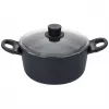 Kastrul BALLARINI 75002-920-0 ümmargune must alumiinium 20 cm