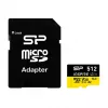 Mälukaart Silicon Power Inspire 512 GB MicroSDXC V30 UHS-I U3 A2 4K + adapter (SP512GBSTXLA2V1NSP)