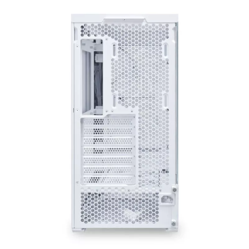 MidiTower arvutikorpus Lian Li LANCOOL 207 — valge, läbipaistev paneel, toetab ATX/MicroATX/MiniITX, ilma toiteplokita