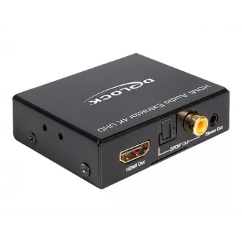HDMI stereo / 5.1 kanali heli eraldaja 4K, adapter must