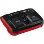 Einhell Power-X-Twincharger 3 A akulaadija siseruumidesse must - punane (4512069)