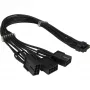 PCIe toiteadapter INTER-TECH GPU-02 12‑kontaktiline 3×8‑kontaktiliseks (34 cm kaabel)